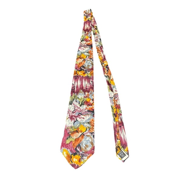 Givenchy Men’s Floral Brushstroke Tie Imported All Silk From Italy Father’s Day - Picture 4 of 9